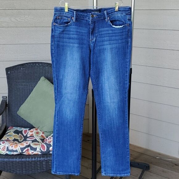 𝅺LUCKY Brand Straight Leg Jeans 12/31 Mid Rise - Picture 2 of 6